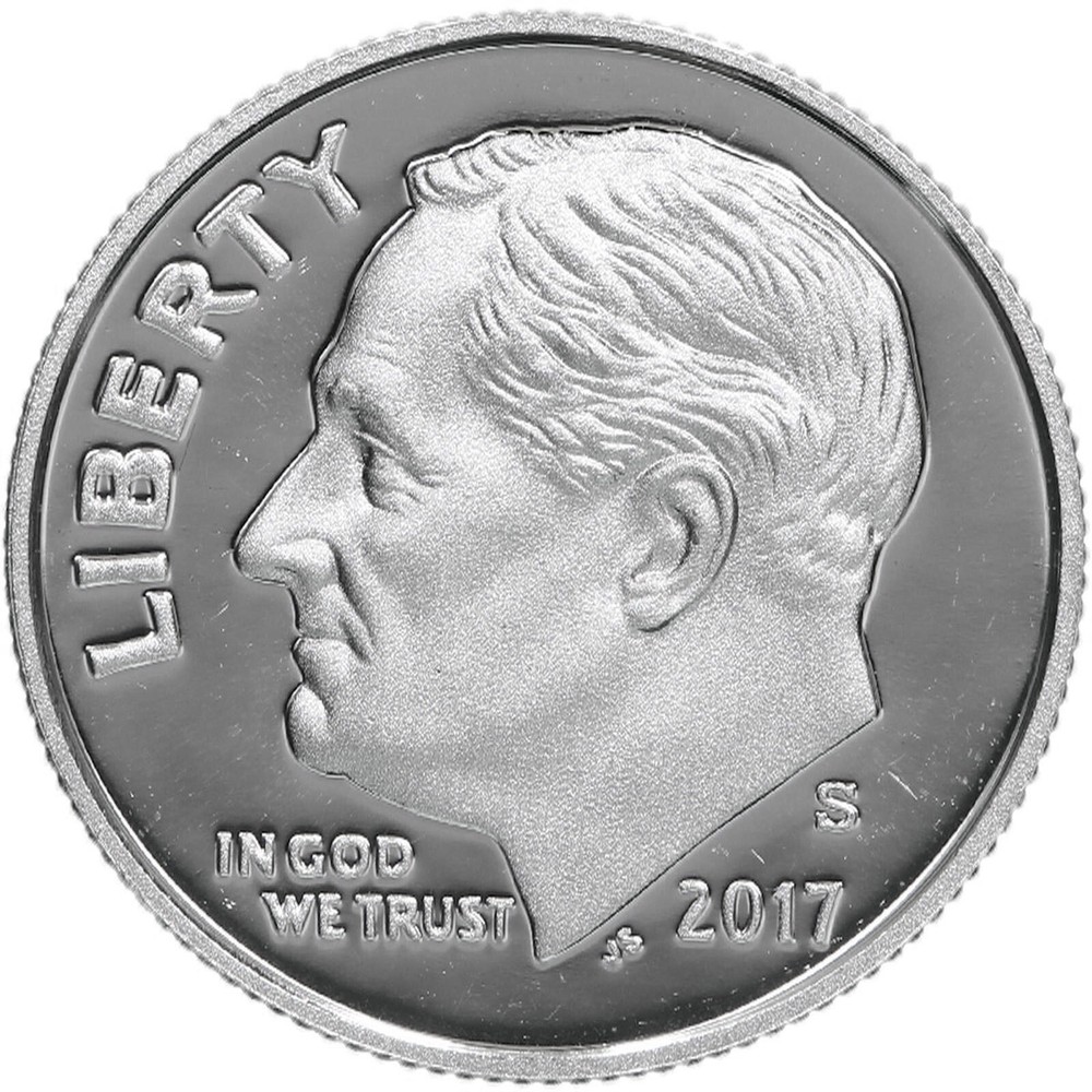 2017 S Roosevelt Dime Gem DCam Proof 90% Silver