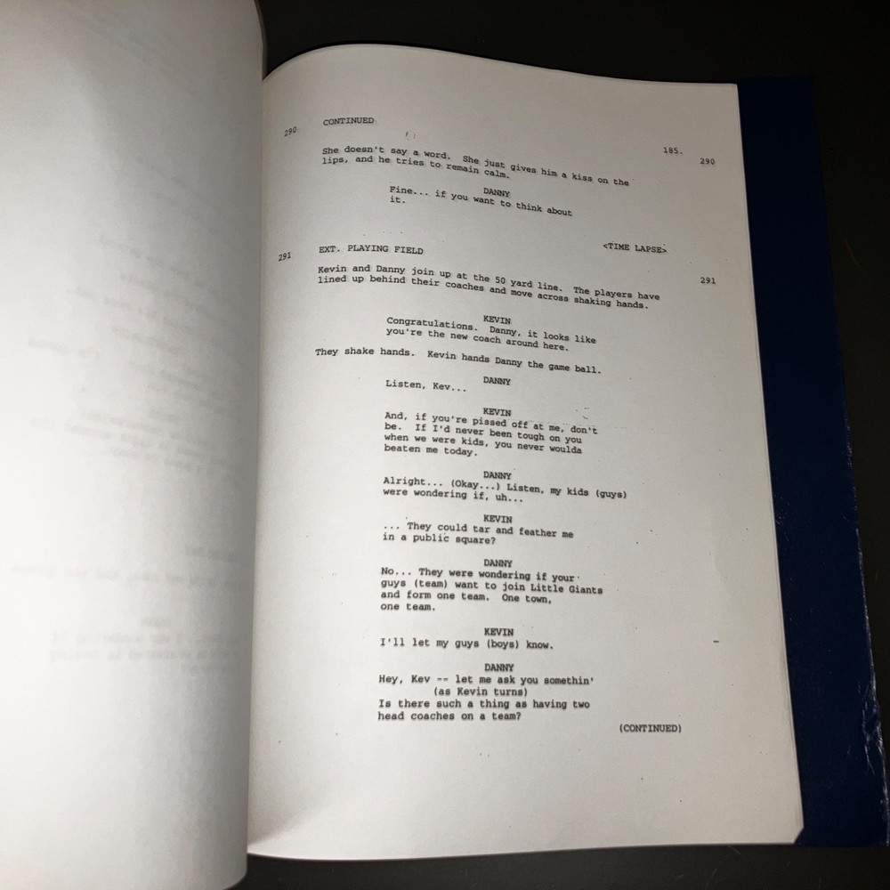 LITTLE GIANTS (1994) Final Shooting Draft / Wm. Morris Agency Script + COA
