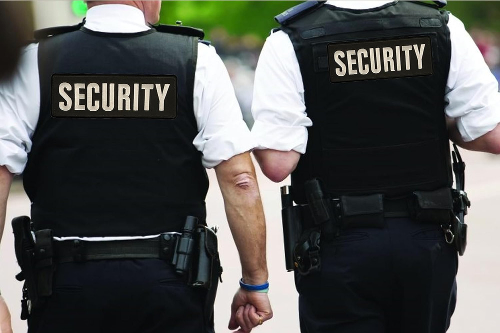 | Embroidered Security Patch | Security Badge Hook and Loop for Security Vest |