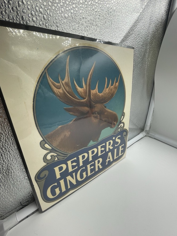 1920s Pepper Ginger Ale Sign