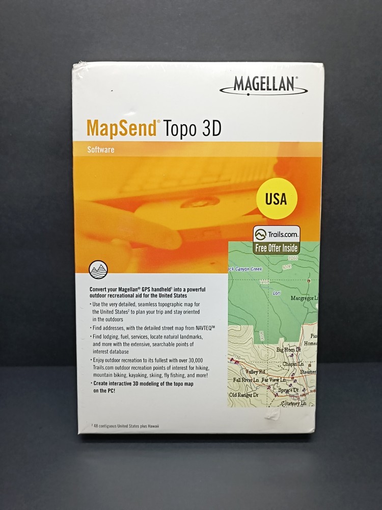 Magellan MapSend Topo 3D Software, 980611-09 USA