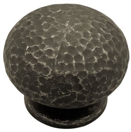 1-1/2" Hammered Knob Antique Pewter