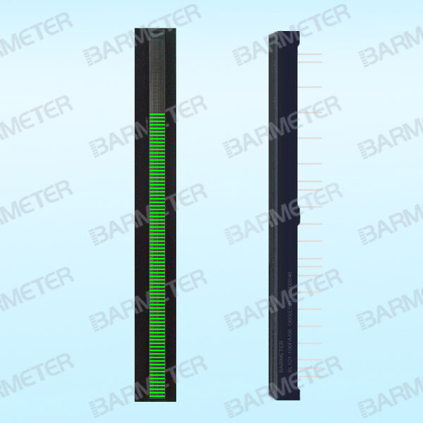 101seg LED High-precision Linear Array Slim Bargraph Display, High Emerald green