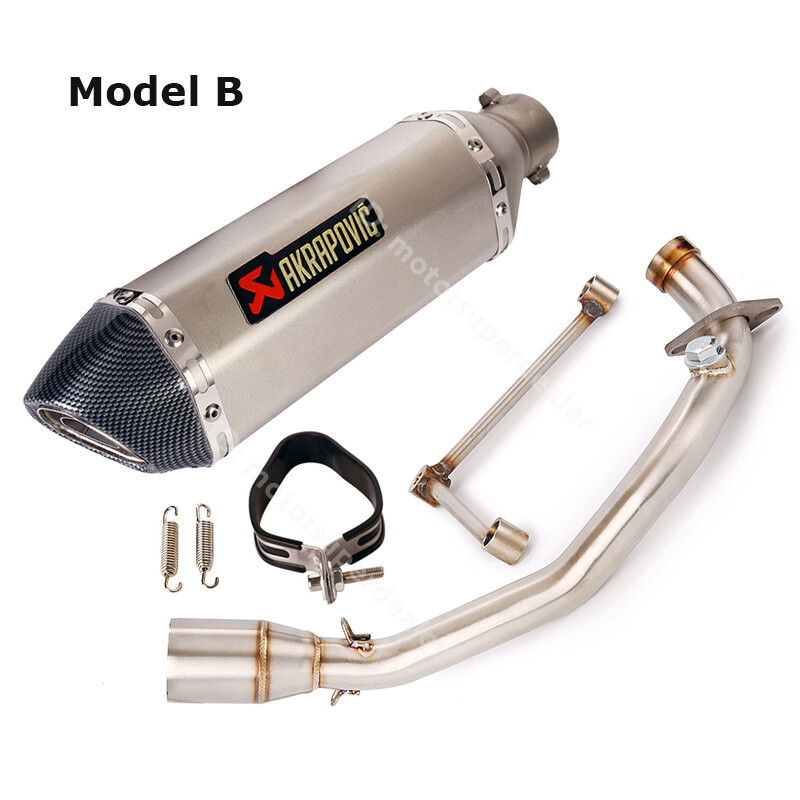 For Yamaha Zuma 125 BWS Exhaust Front Pipe Muffler Tips 370mm Modified System