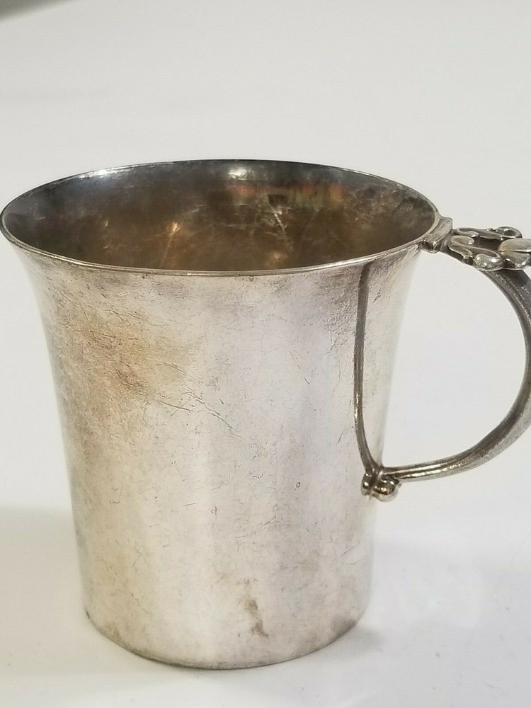 GEORG JENSEN STERLING SILVER ACORN CUP / MUG
