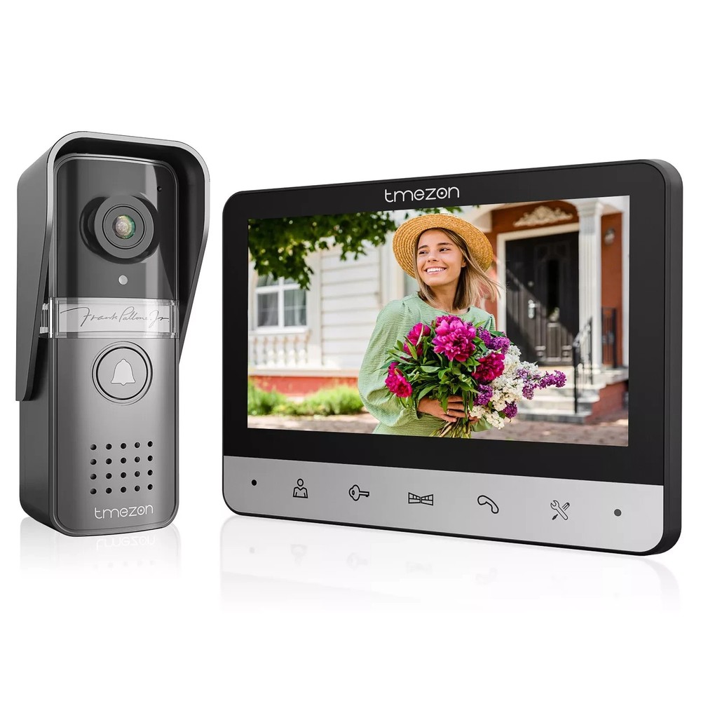 7'' Video Doorbell Intercom System Support Unlock, Monitoring, Dual-Way Intercom