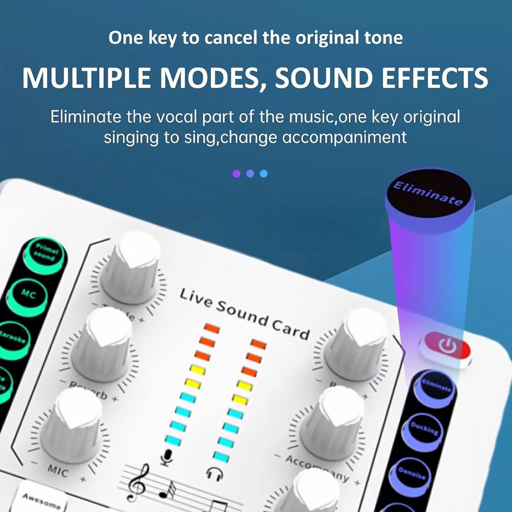 M8 Sound Card Body Portable Audio Processing Equipment Versatile Applications