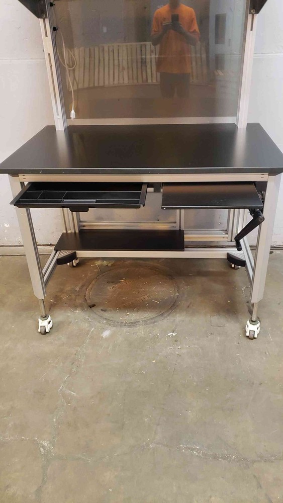 4' Bosch Technical Tiered Rolling Lab Desk Table W/ Light (SKU:14971AA)(14971AA)