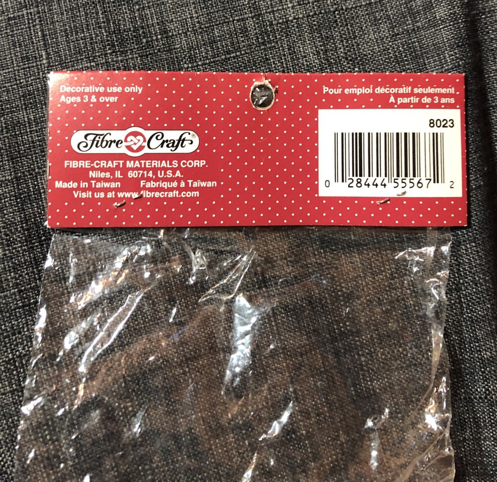 FIBRE CRAFT Opened Value Pack Teddy Bears/Nounours 9 Mini Flocked Bears