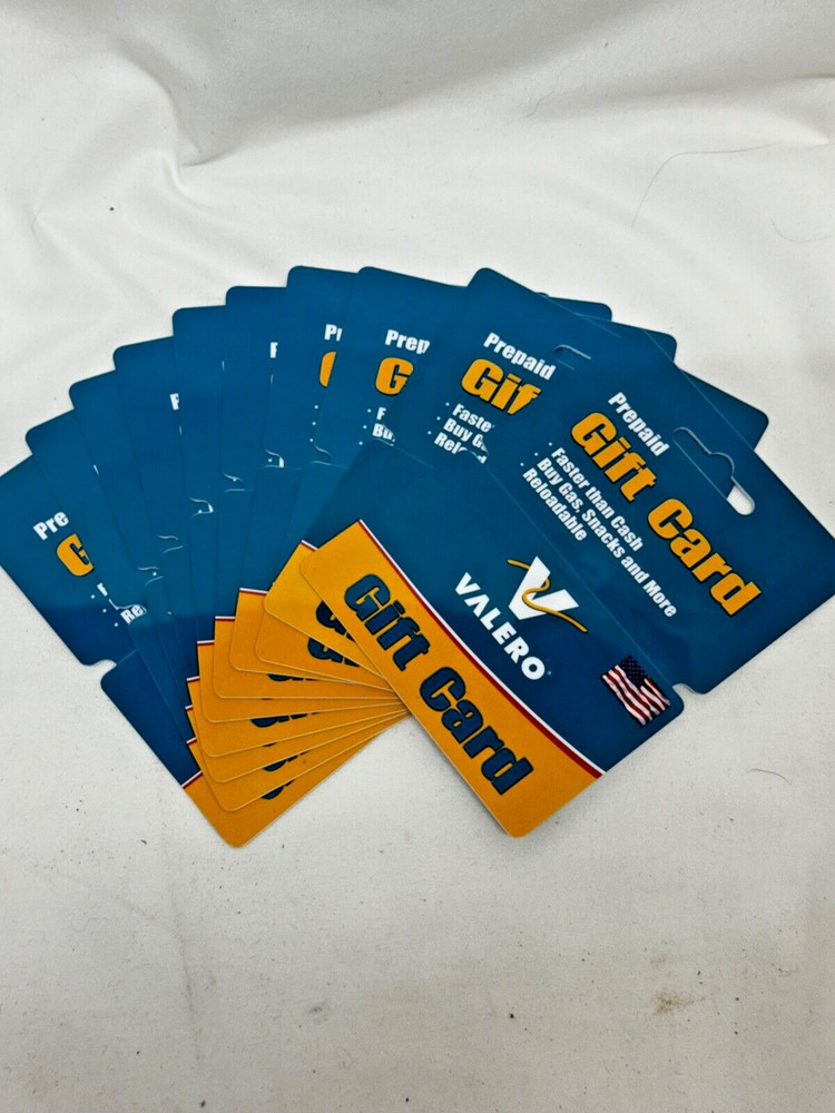 10 Valero Reloadable Gift Cards Magnetic Stripe [ZERO VALUE] Gift cards empty 0$