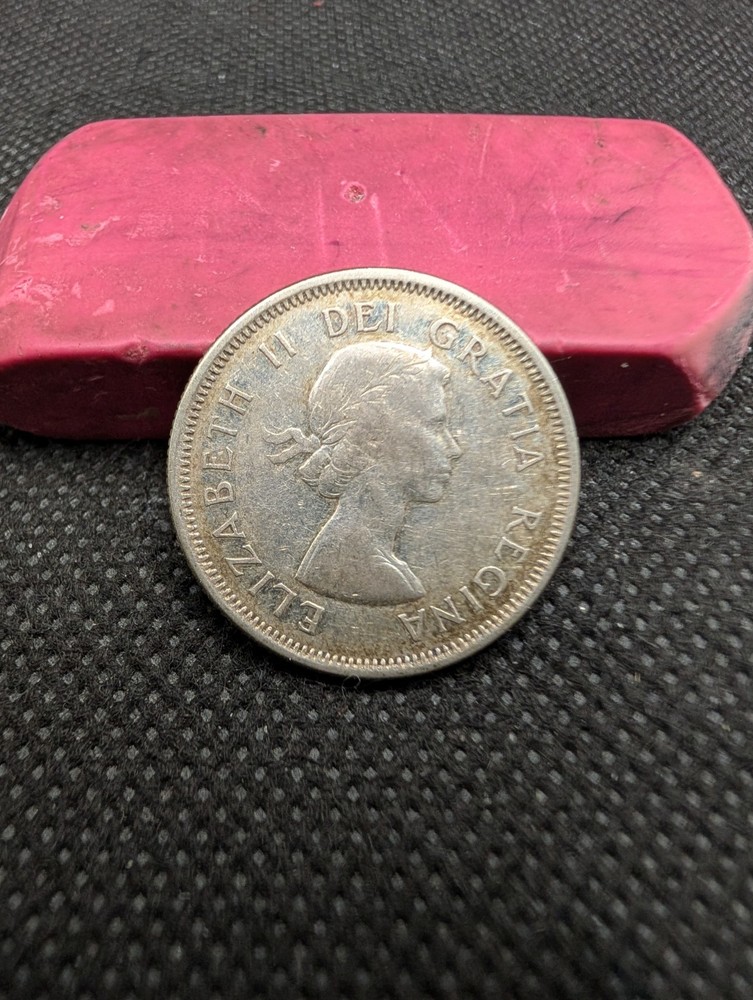 CANADA 1963 80% SILVER 25 CENTS