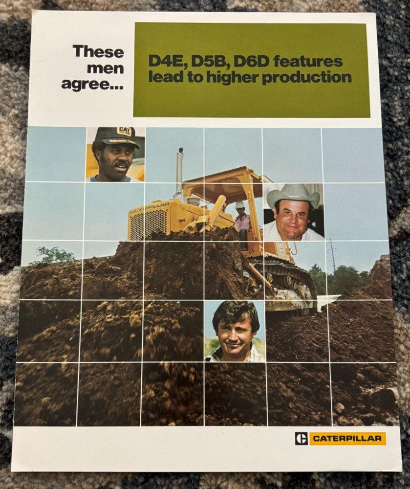 Caterpillar CAT D4E D5B D6D Crawler Dozer Tractor Brochure AMIL25