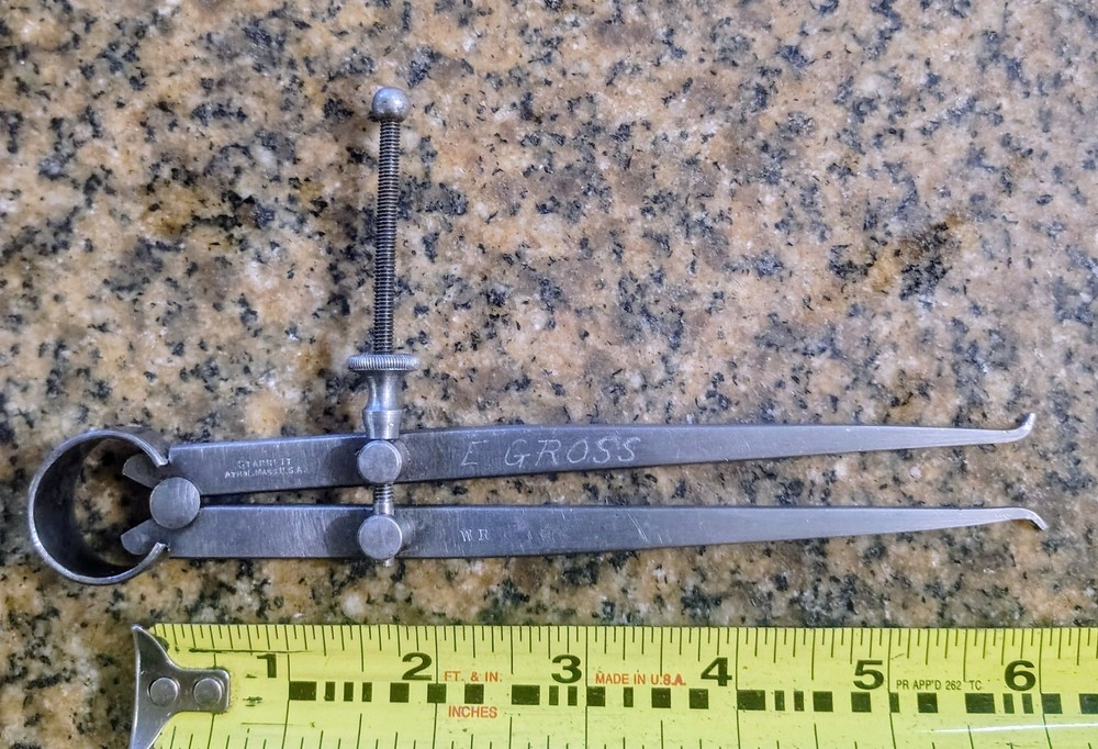 🗽 VINTAGE 6" STARRETT I.D. CALIPER
