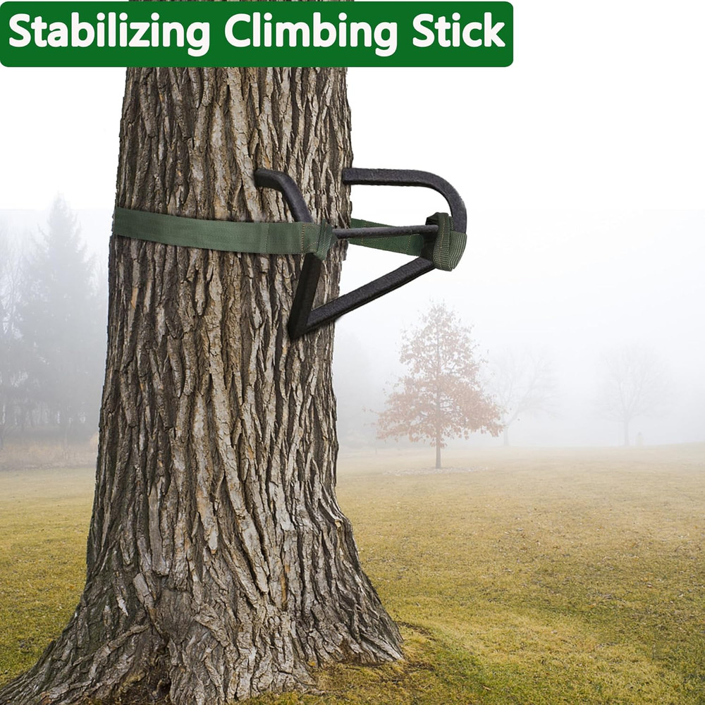 2 PCS 8.5Ft Hunting Tree Stand Straps Climbing Stick Replacement Cam Strap