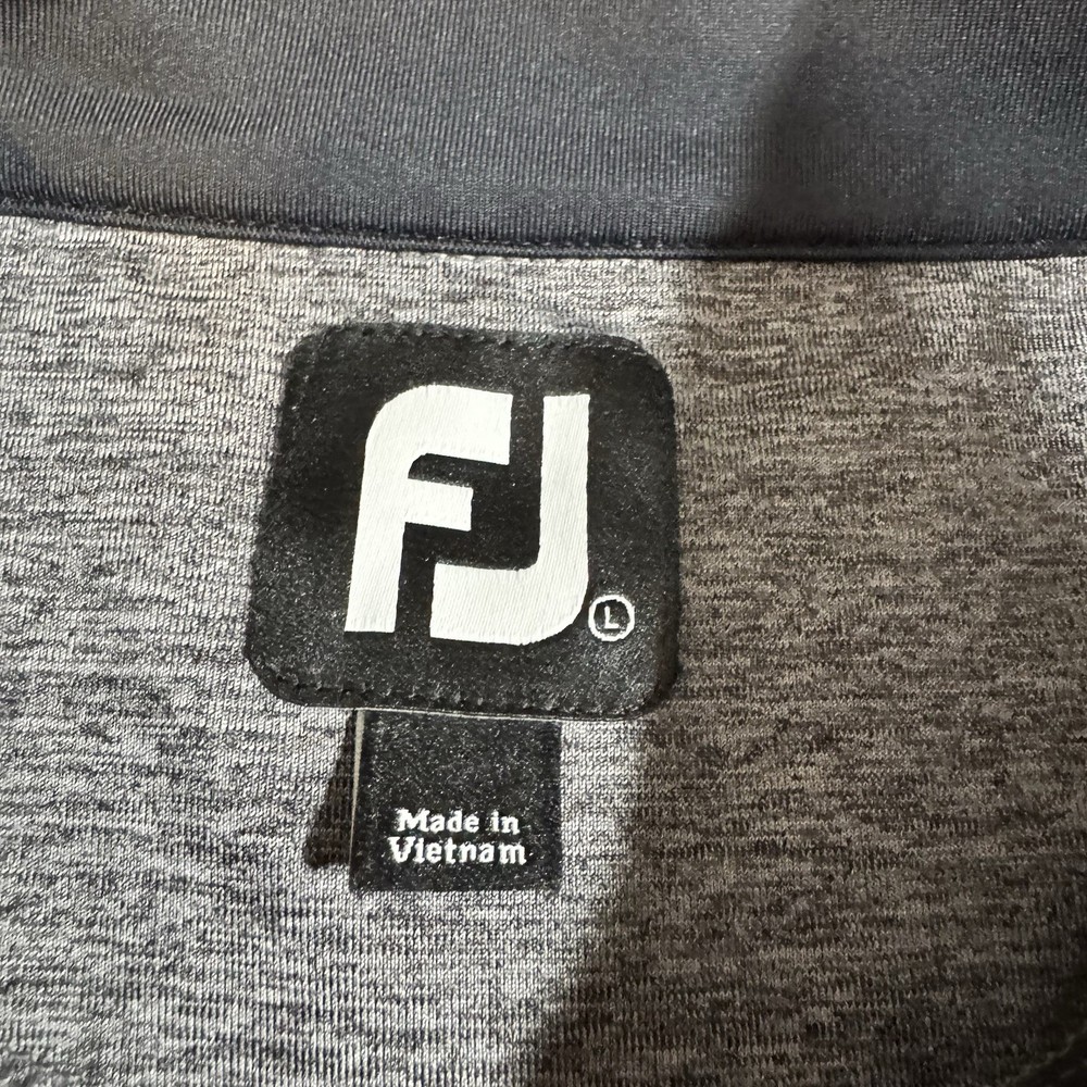 FootJoy Men’s Large Gray Performance 1/4 Zip Pullover Vest