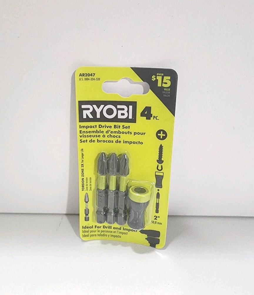 Ryobi AR2047  Impact Driver Bit Set 4pc.