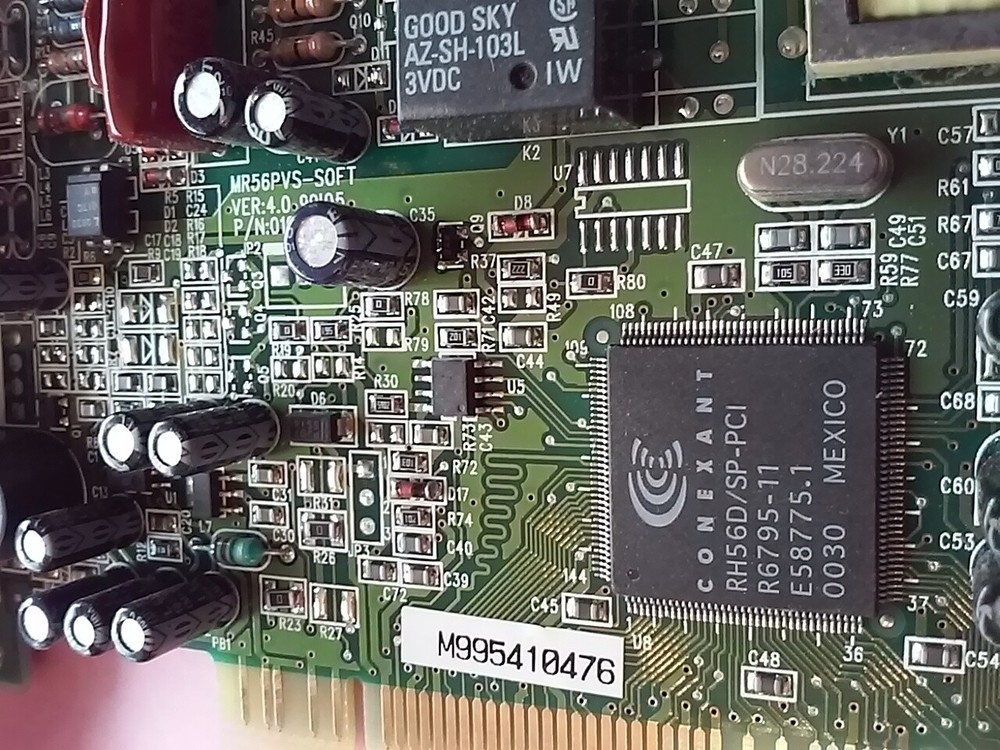 Conexant RH56D/SP-PCI Modem Card