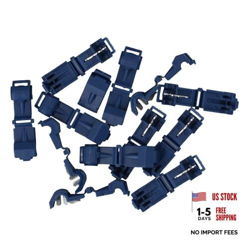 100PCS T-tap Wire Connectors Quick Splices,Nylon Insert Cold Pressed