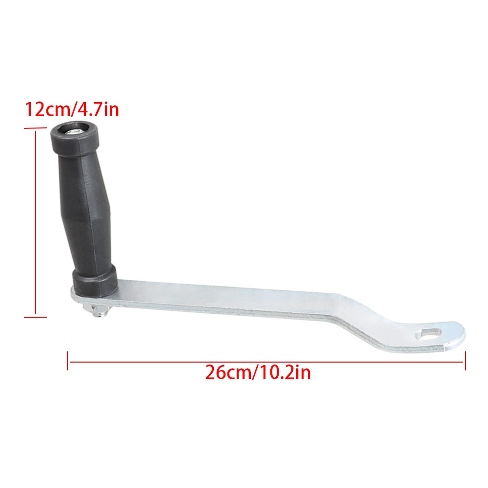 3200LBS Polyester Strap 2 Gear Hand Winch Hand Crank Gear Winch Blue
