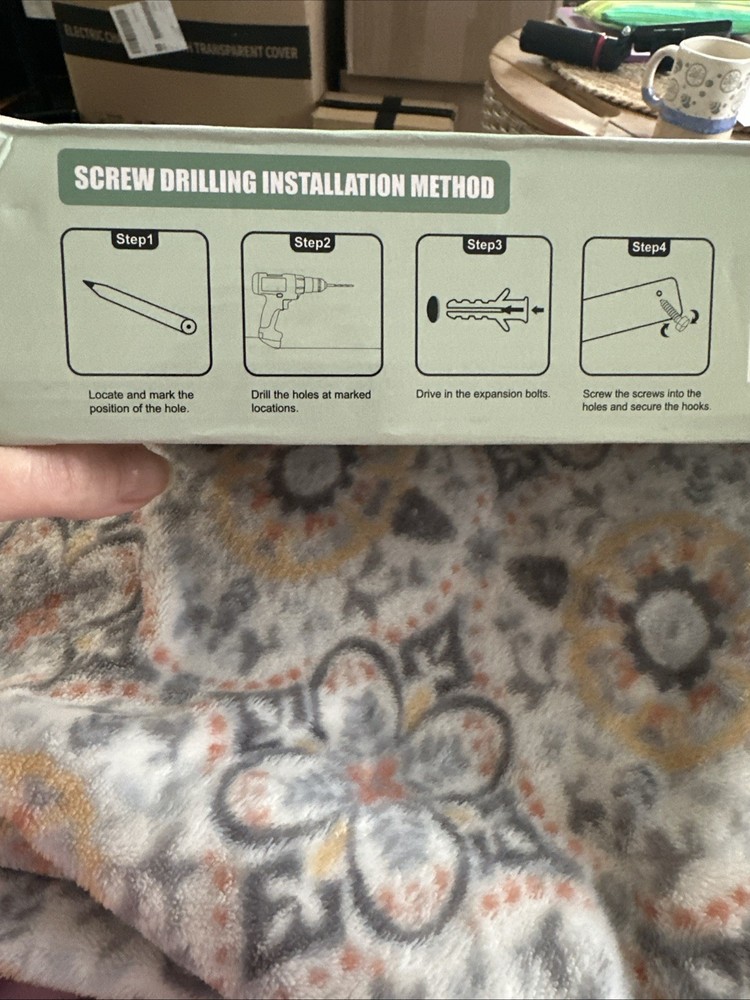 Wall Mounted Storage Rack 4 PCs