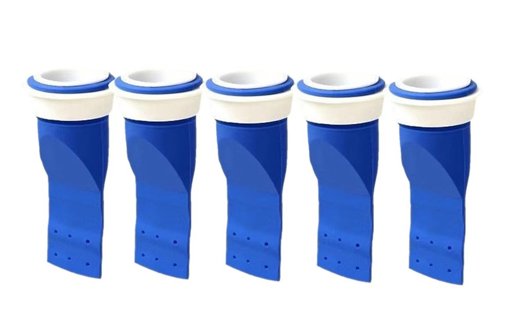 5 Pack Thickened Adjustable Silicone Floor Drain Backflow Preventer, Anti-Odo...