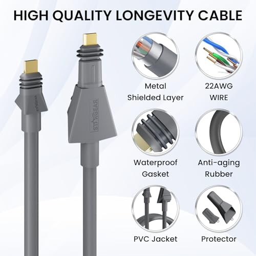 for Starlink Cable 32.8FT/10M Compatible with Flat High Performance