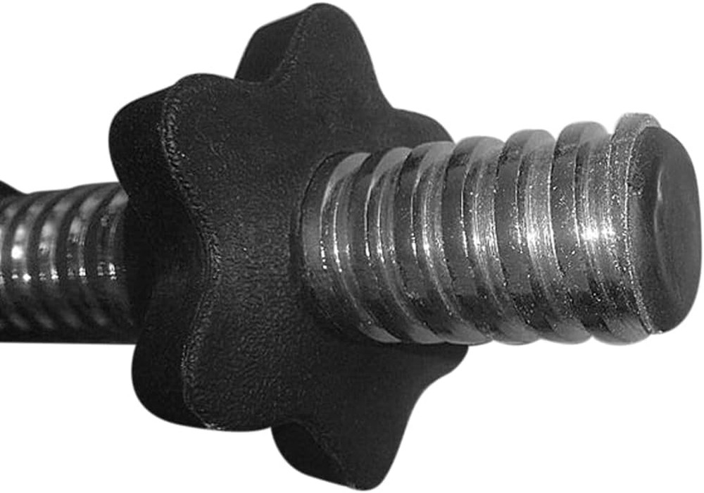 4Pcs Spinlock Collars, 1 Inch Dumbbell Hex Nut Barbell Spin-Lock Collars Screw C