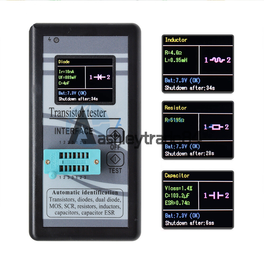 M328 1.8" TFT LCD Display Transistor Tester Diode Checker Capacitance Meter
