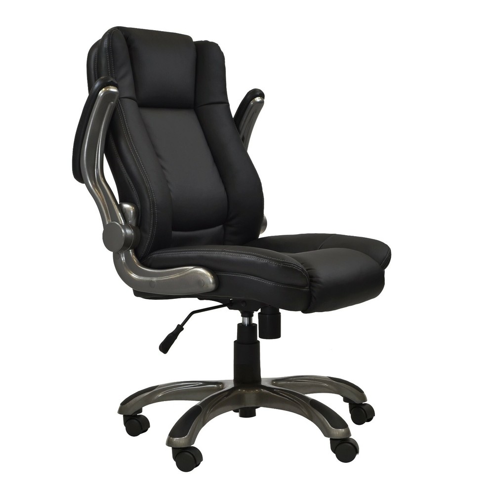 Techni Mobili Medium Back Office Task Chair w/ Flip-up Armrest & Hight Adjustmen