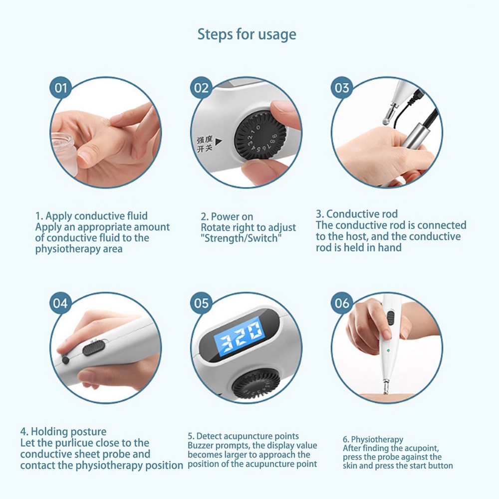 Latest Handheld Electronic Acupuncture Pen Electric Pointer Massage Tools 1Pcs