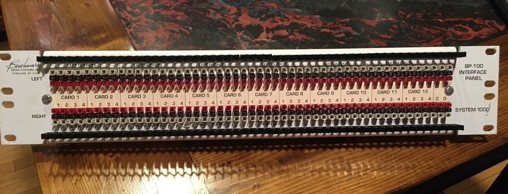 Benchmark Media Systems Interface Panel System 1000 BP-100