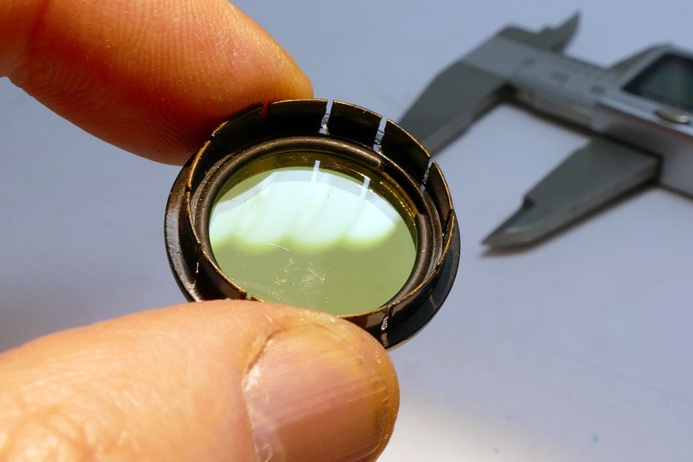 Argus Lens Accessory No. C-61 for Model “C” Light Yellow 2X Filter