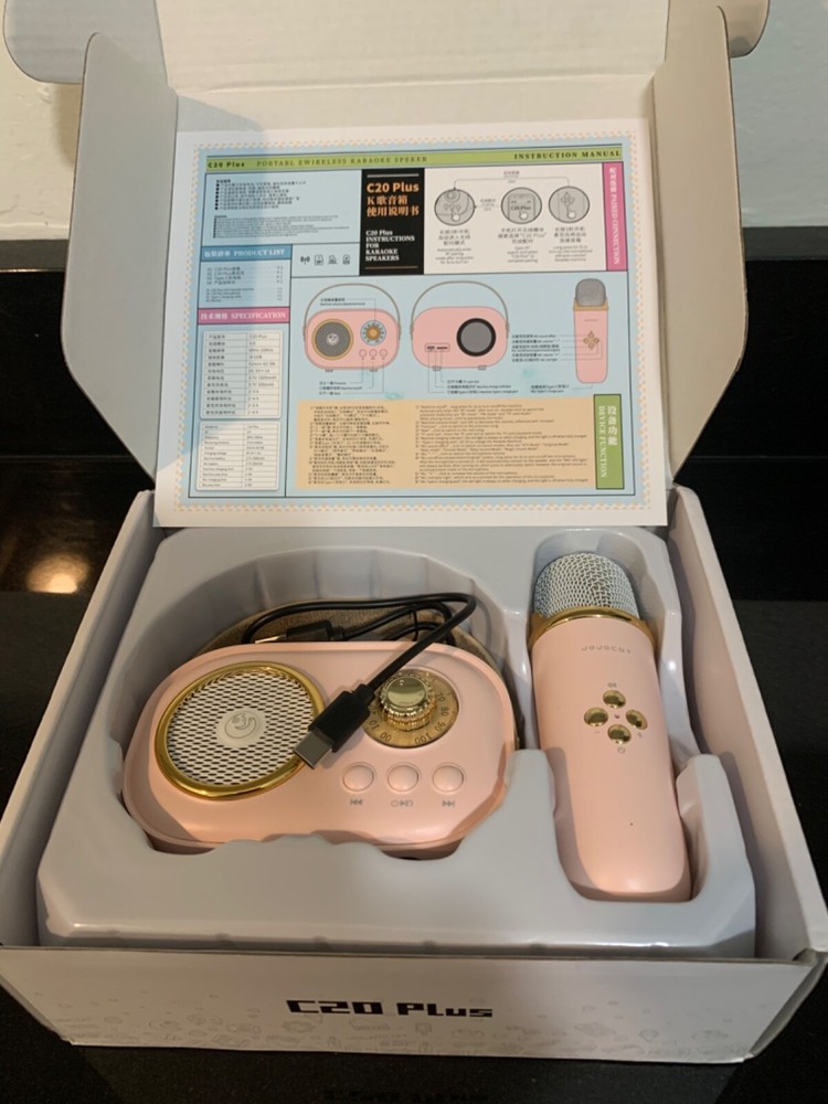 NEW C20 Plus Mini Karaoke Machine Portable Bluetooth Karaoke Speaker