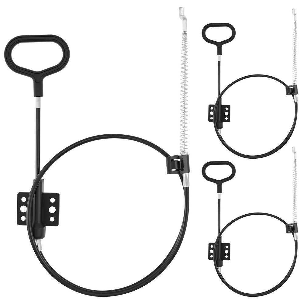Aifeier ET 3PCS Sofa Recliner Cables, D-Ring Pull Handle Couch Release Black