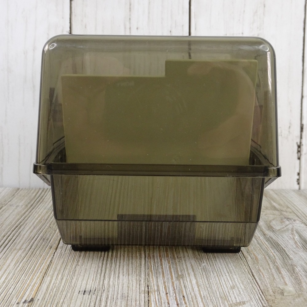 VINTAGE 3.5in 3 1/4" SRW DISK FILE FLOPPY DISK STORAGE CASE