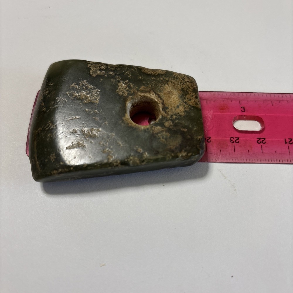 Old China Natural Hetian Jade Axe Pendant