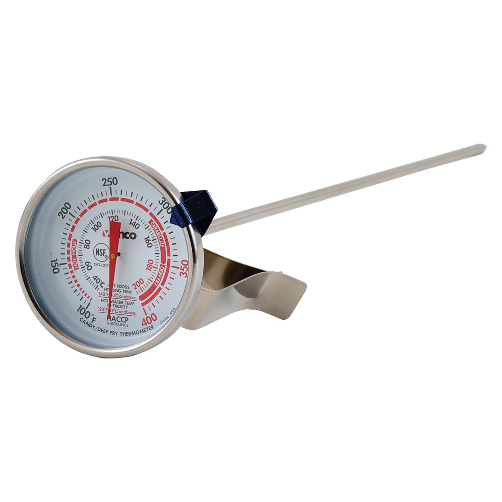 Deepfry/Candy Thermometer, 2" Dial, 12" Probe (12 Each)
