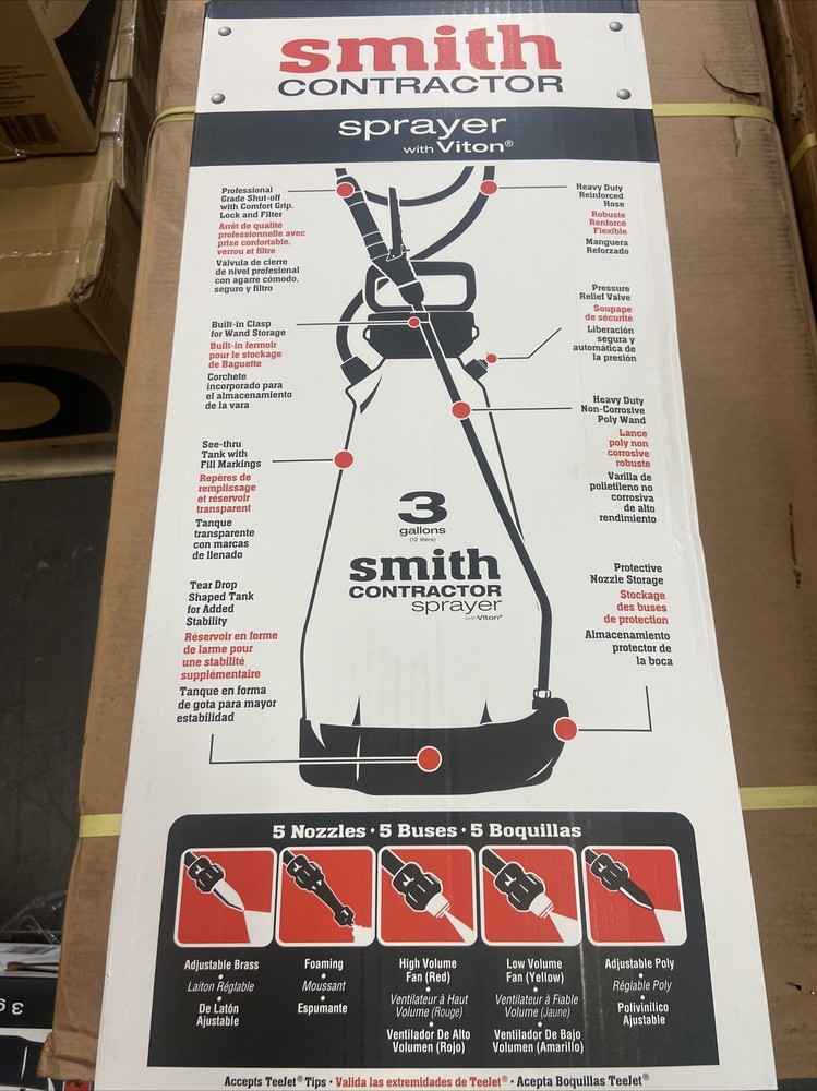 DB SMITH 190217 Shoulder Strap Sprayer, 3 Gal.