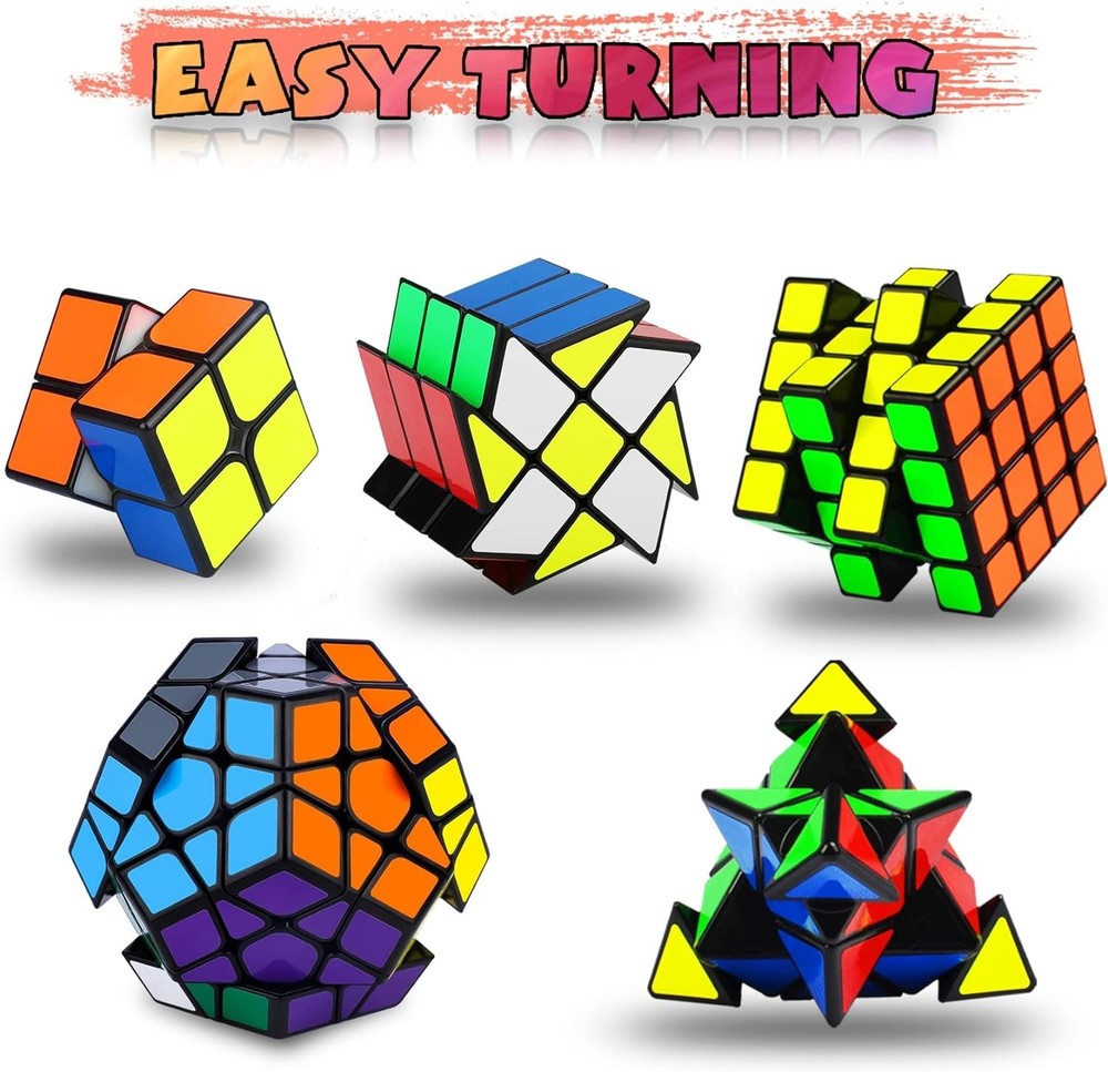 Speed Cube Set, Puzzle Cube, Magic Cube 2x2 4x4 Pyraminx Pyramid Megaminx Fen...