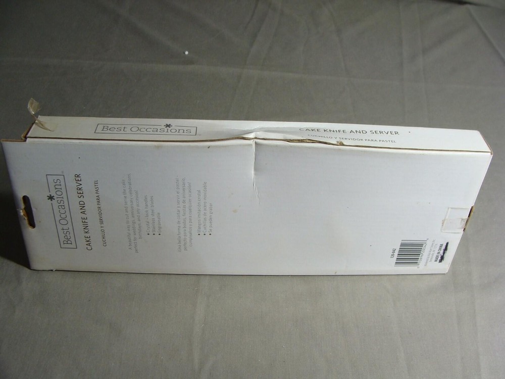Best Occasions Cake Knife & Server In Original Box