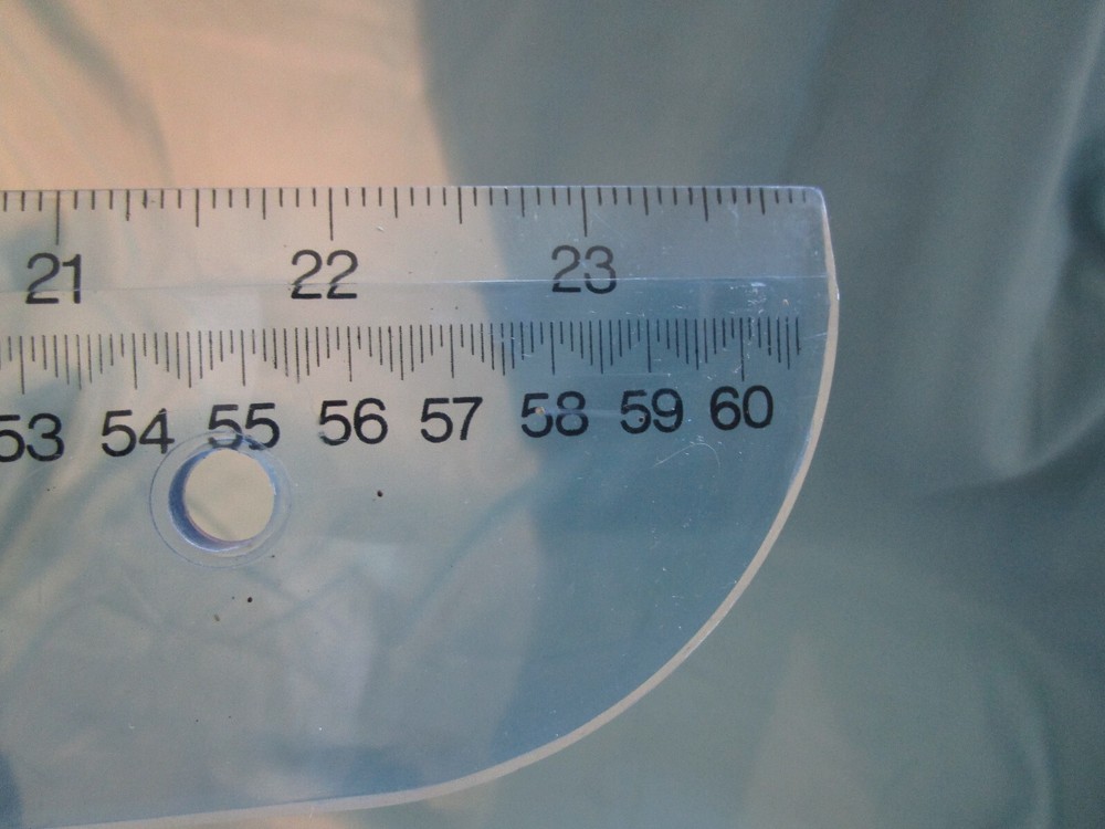 Vintage 24" Warner Plastic Trim Rule Sewing Ruler