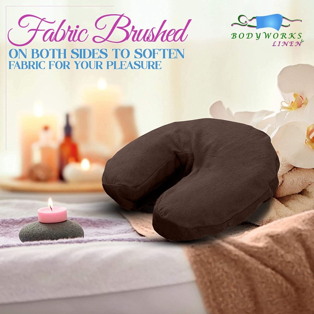 Massage Table Flannel Face Covers 3 pieces Pack ( Colors )