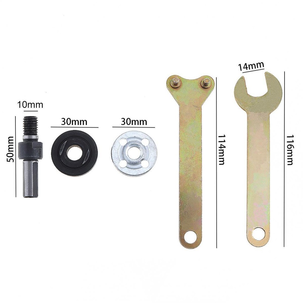 Disc Holder Angle Die Grinder Drill Wrench Nut Mandrel Spanner Adapter