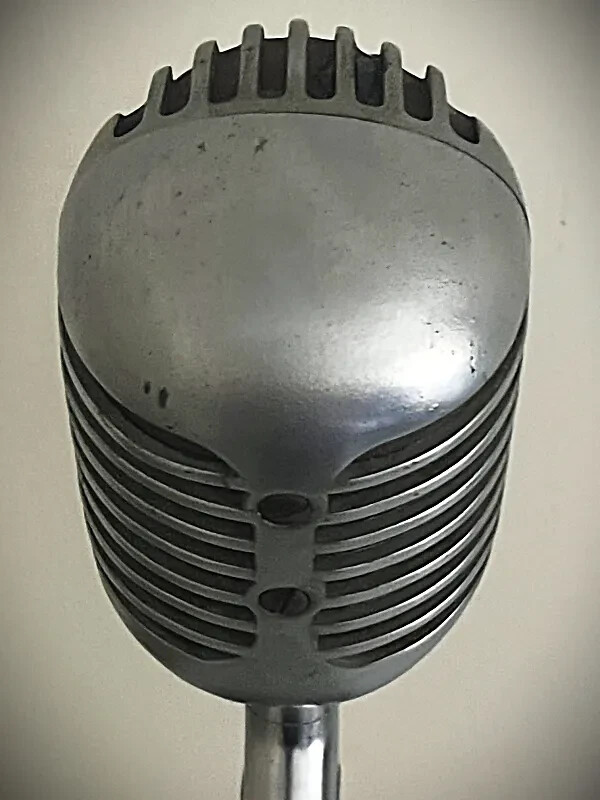 Rare 1940's Bogen "Fatboy" Model U10X Dynamic Microphone, 100% original, working