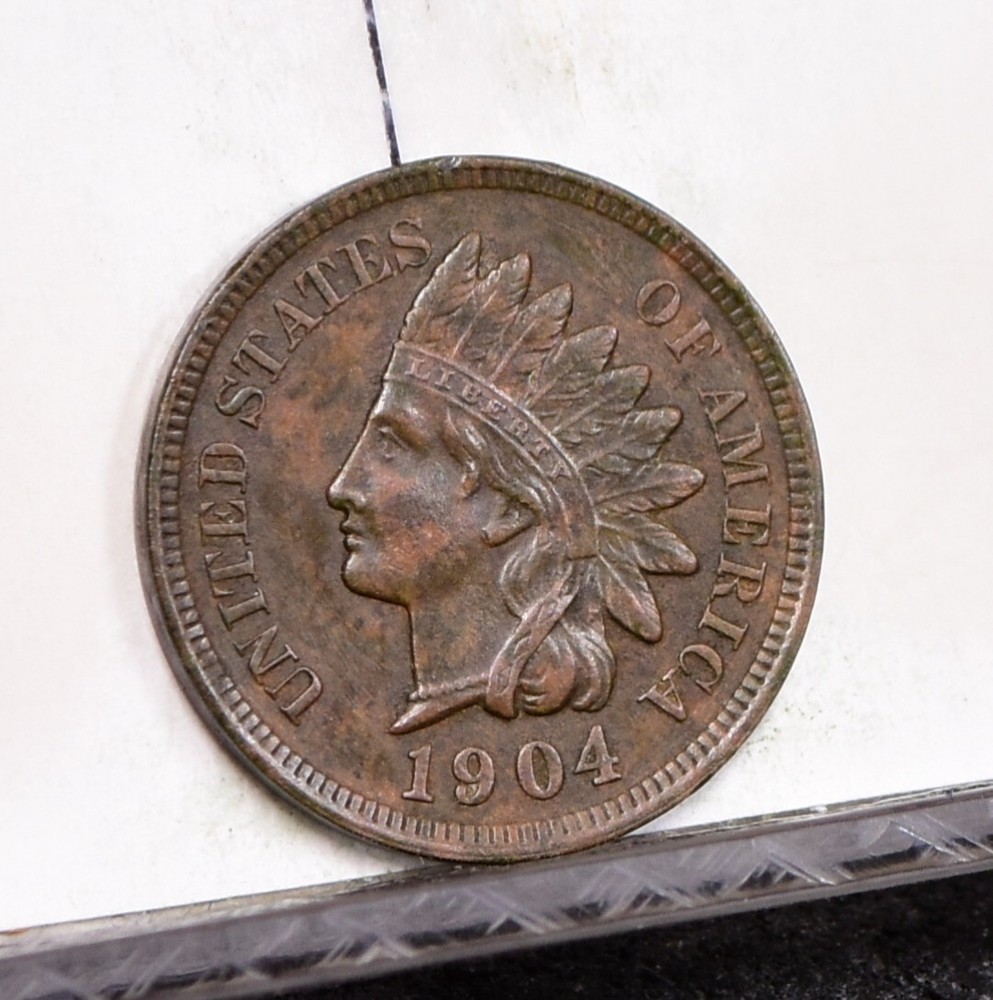 1904 Indian Cent - AU (#57465-L)