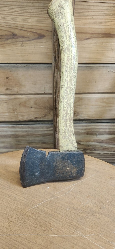 Vintage Single Bit Hatchet Three Inch Head 14 1/2 In Long.