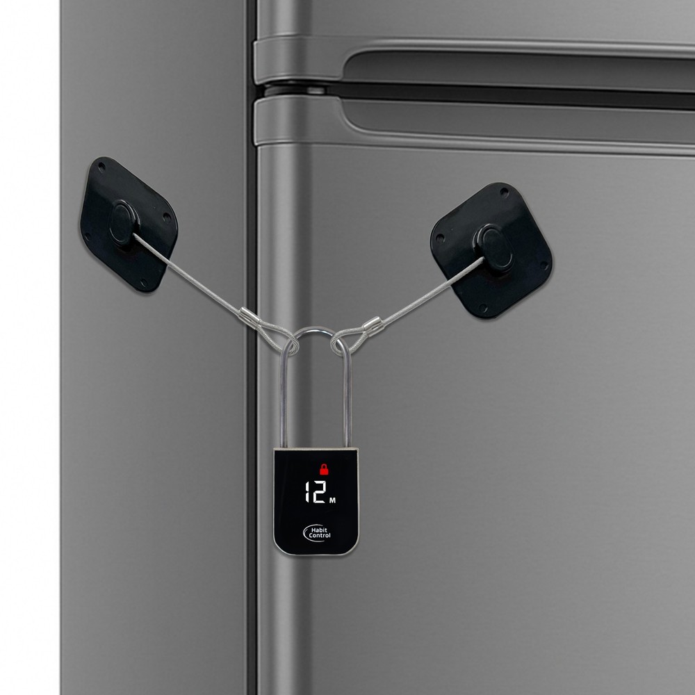 Habit Control Time Lock for Refrigerators, Cabinets & Drawers - Timer Padlock