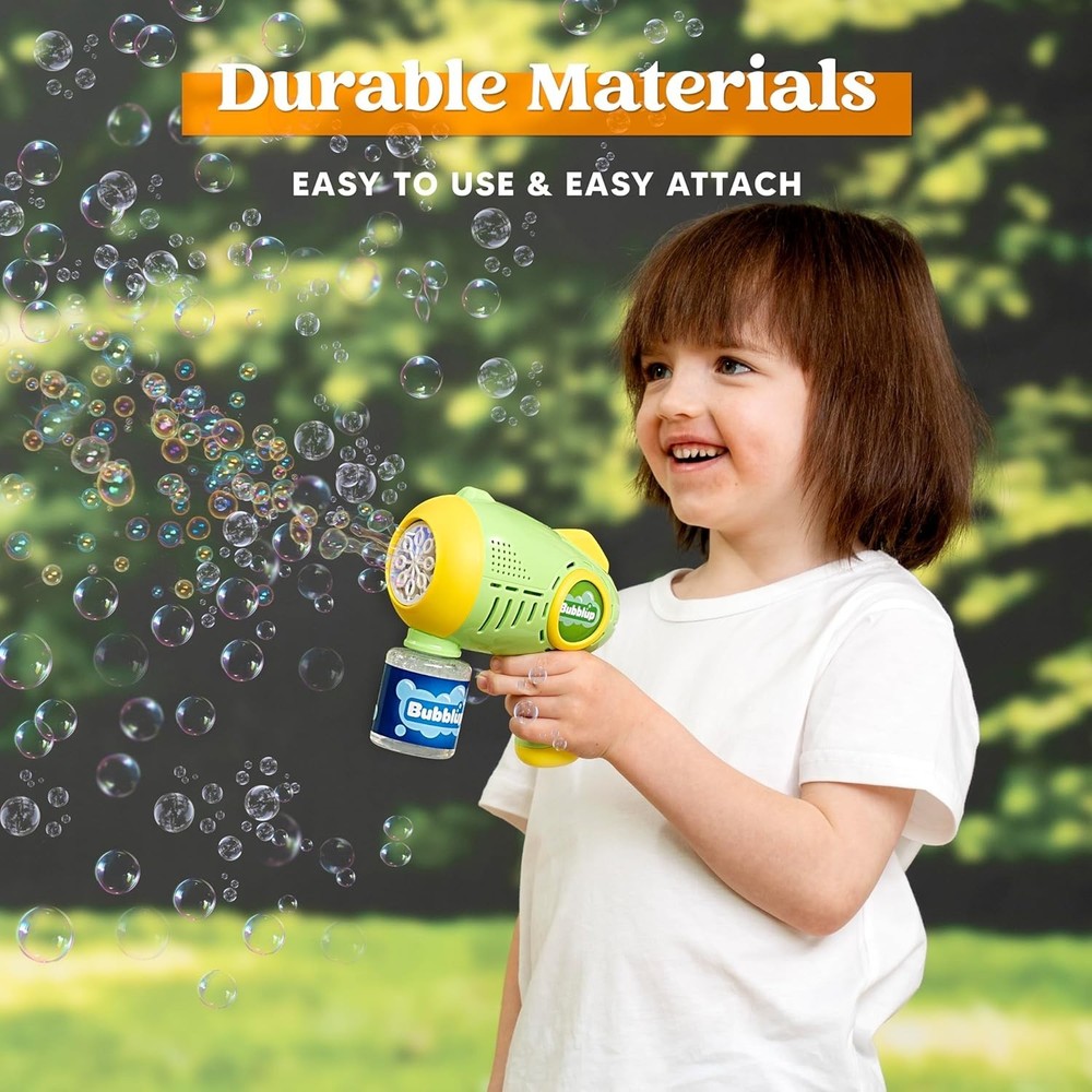 LED Light-Up Bubble Guns Set - 2 Automatic Bubble Machines for Endless Joy