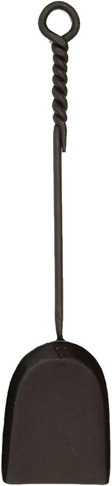 Rope Handle Single Shovel Fireplace Tool, Mini 18-In, Black