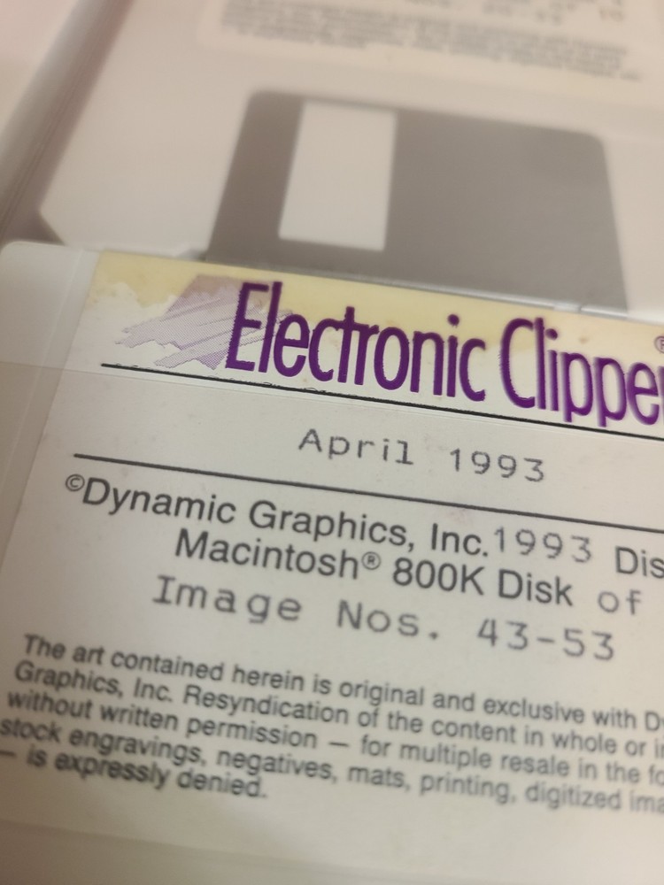 Dynamic Graphics Designer's Electronic Clipper over 150 Disks